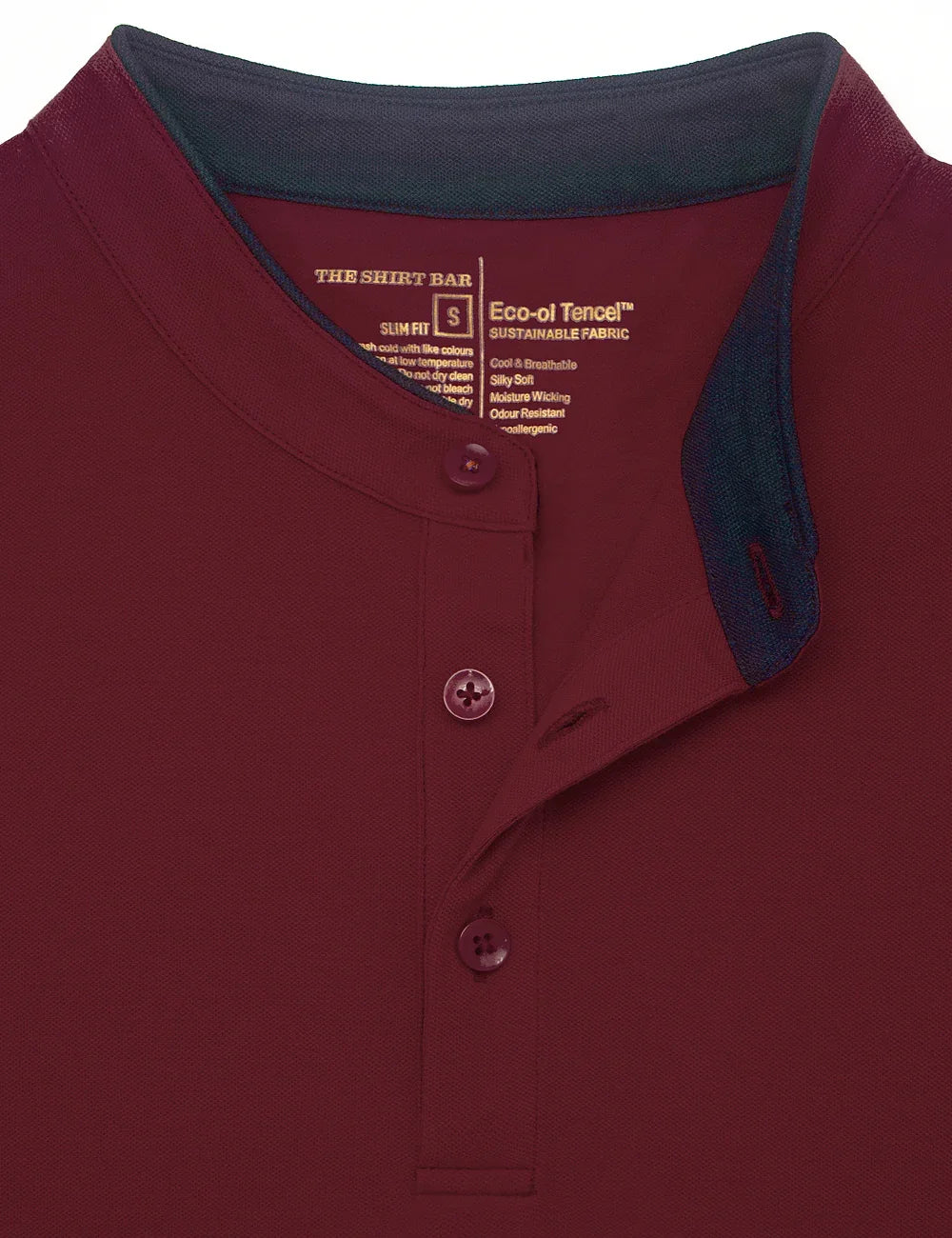Mandarin Collar Tencel Short Sleeve Polo T-shirt — The Shirt Bar