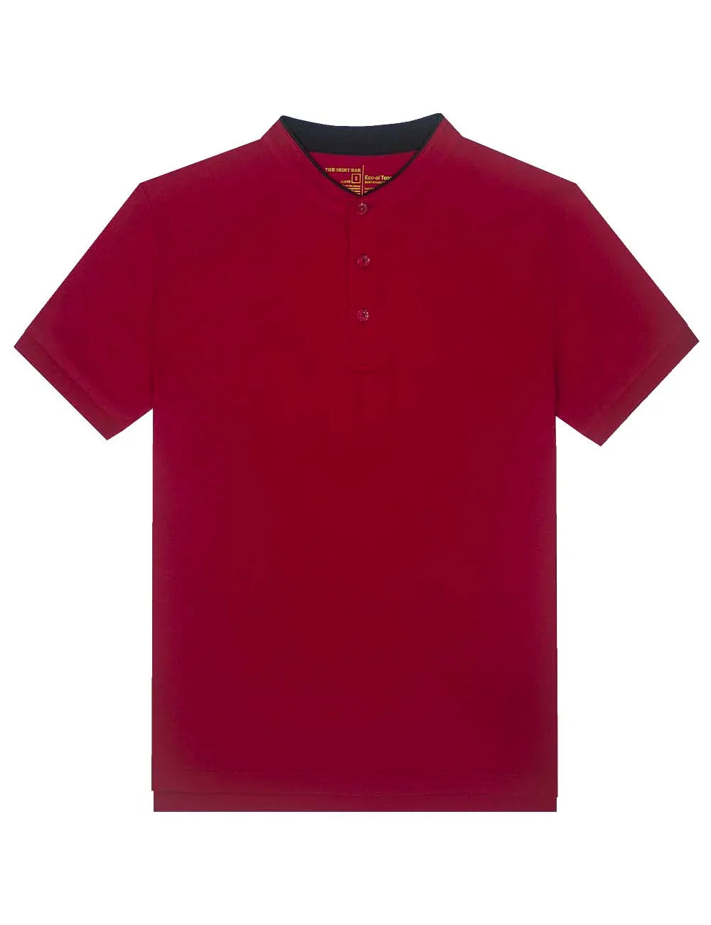 Mandarin Collar Tencel Short Sleeve Polo T-shirt — The Shirt Bar