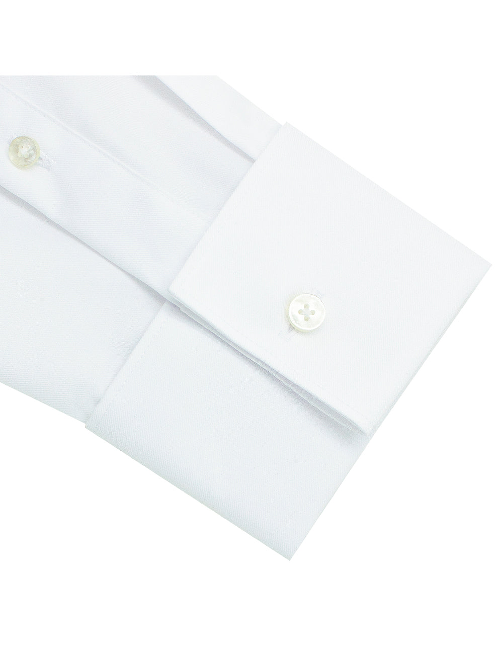 Everyday Armor Collection: Double-Ply Organic Cotton Blend Double Cuff Slim/Tailored Fit Long Sleeve Shirt