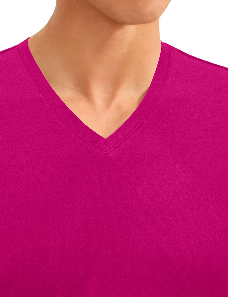 Premium Cotton Stretch V Neck Slim Fit T-Shirt
