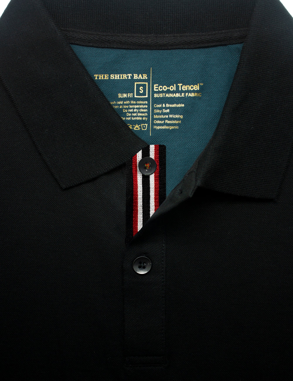 Tencel Stretch Slim Fit Polo T-Shirt