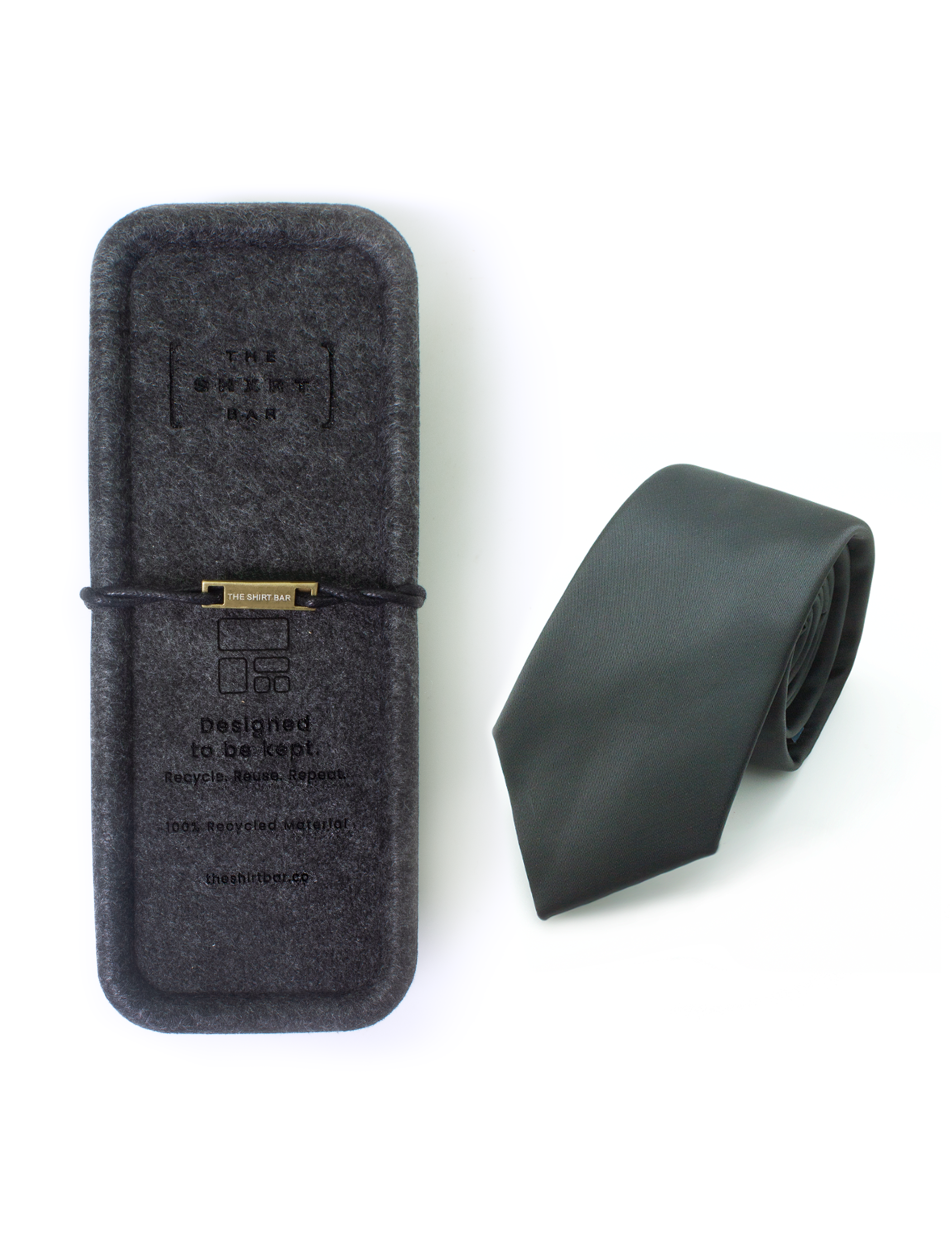 Solid Jet Black Spill Resist Woven Necktie