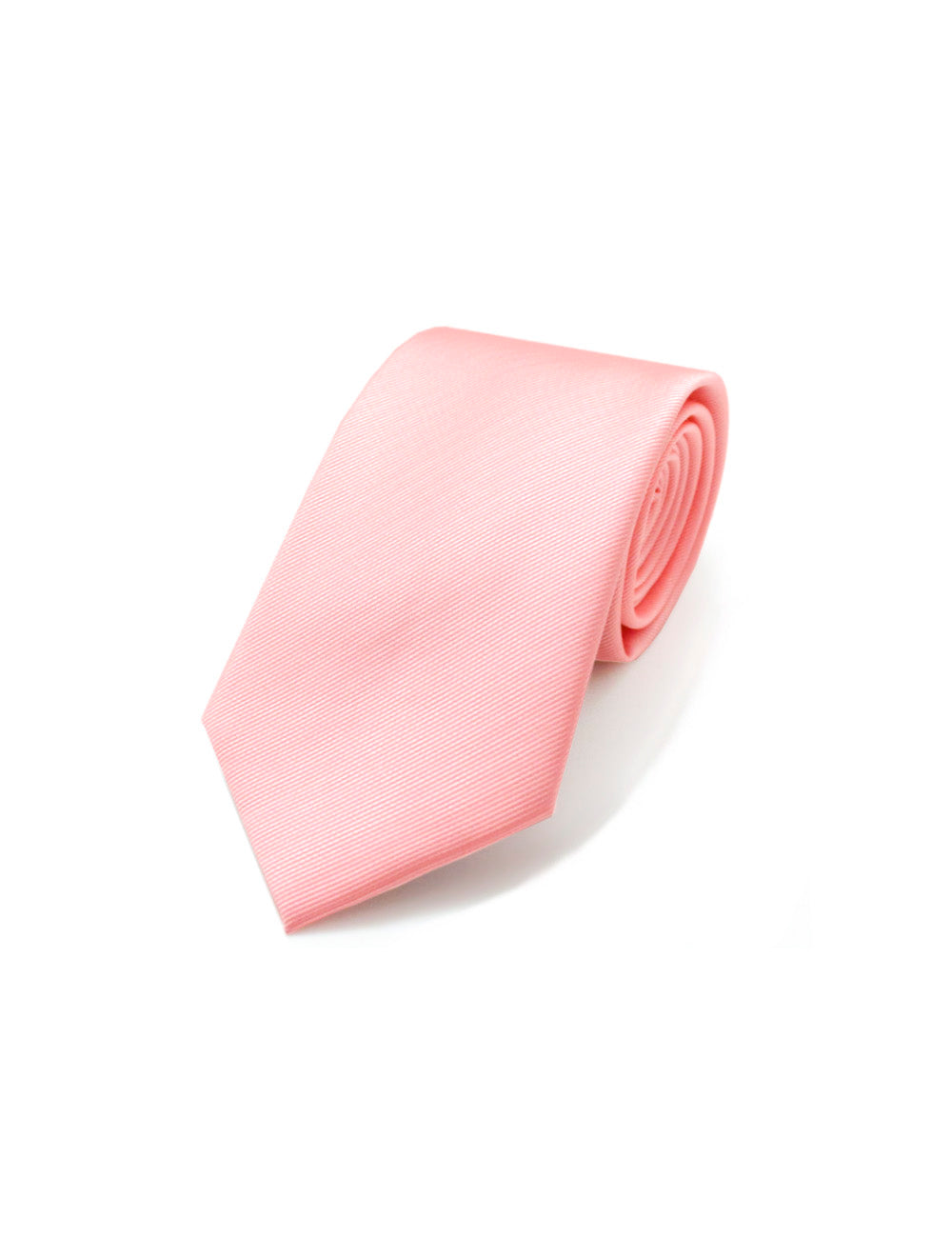 Solid Pink Powder Woven Necktie