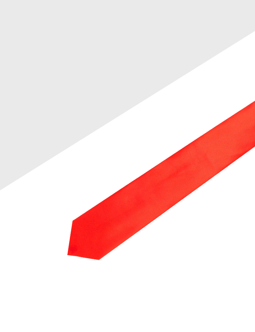 Solid Poppy Red Woven Necktie