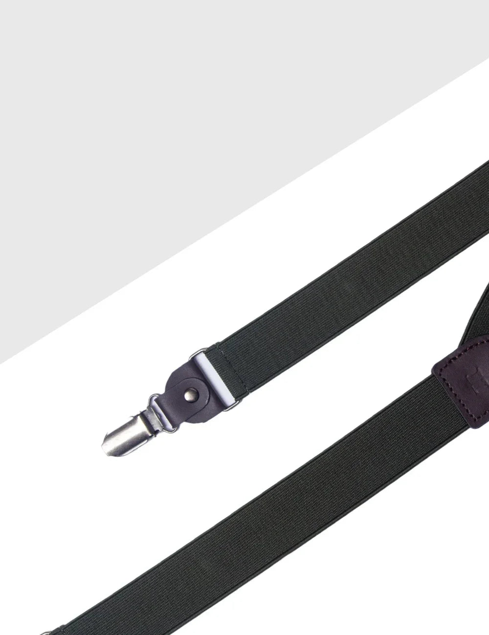 Single Back Clip 3cm Suspender with Leather — The Shirt Bar