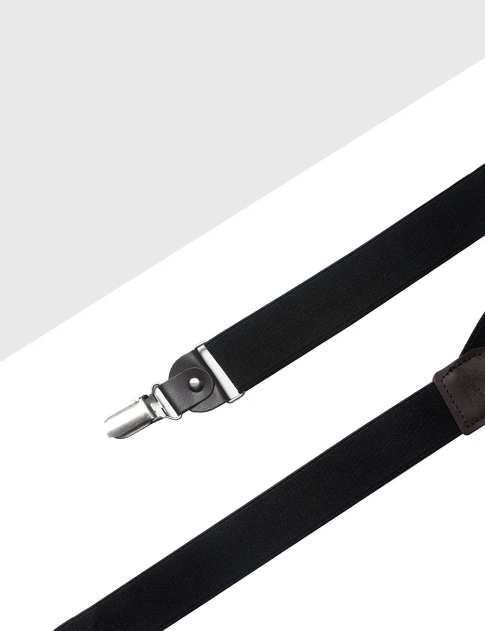 Single Back Clip 3cm Suspender with Leather — The Shirt Bar