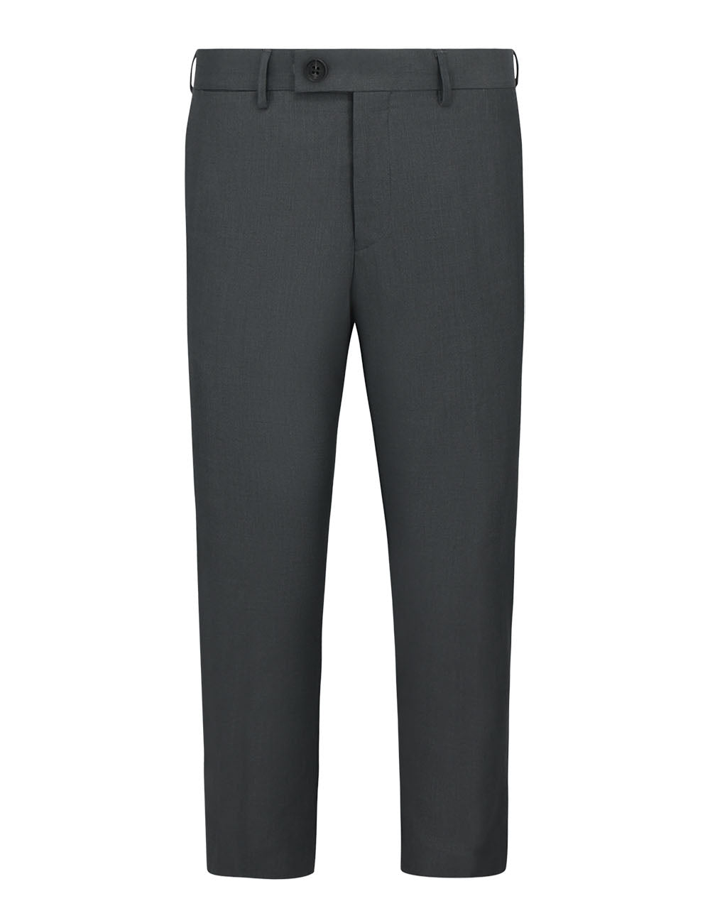 Dark Grey Twill Tailored Fit Suit Pants