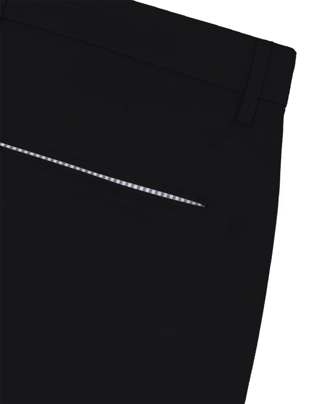 Black Tencel Slim Fit Casual Pants