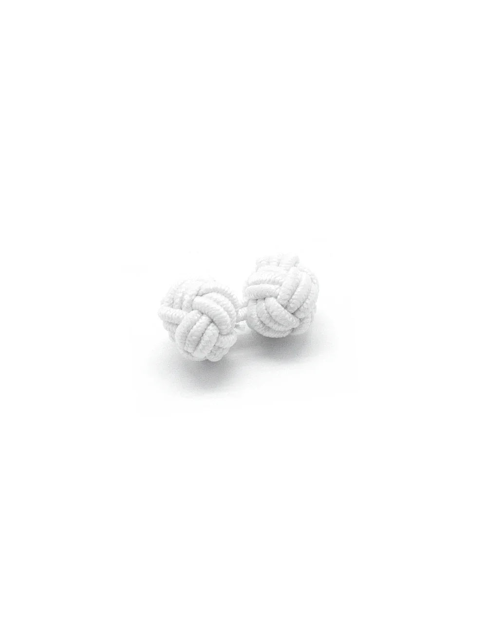 Solid White Silk Knots — The Shirt Bar