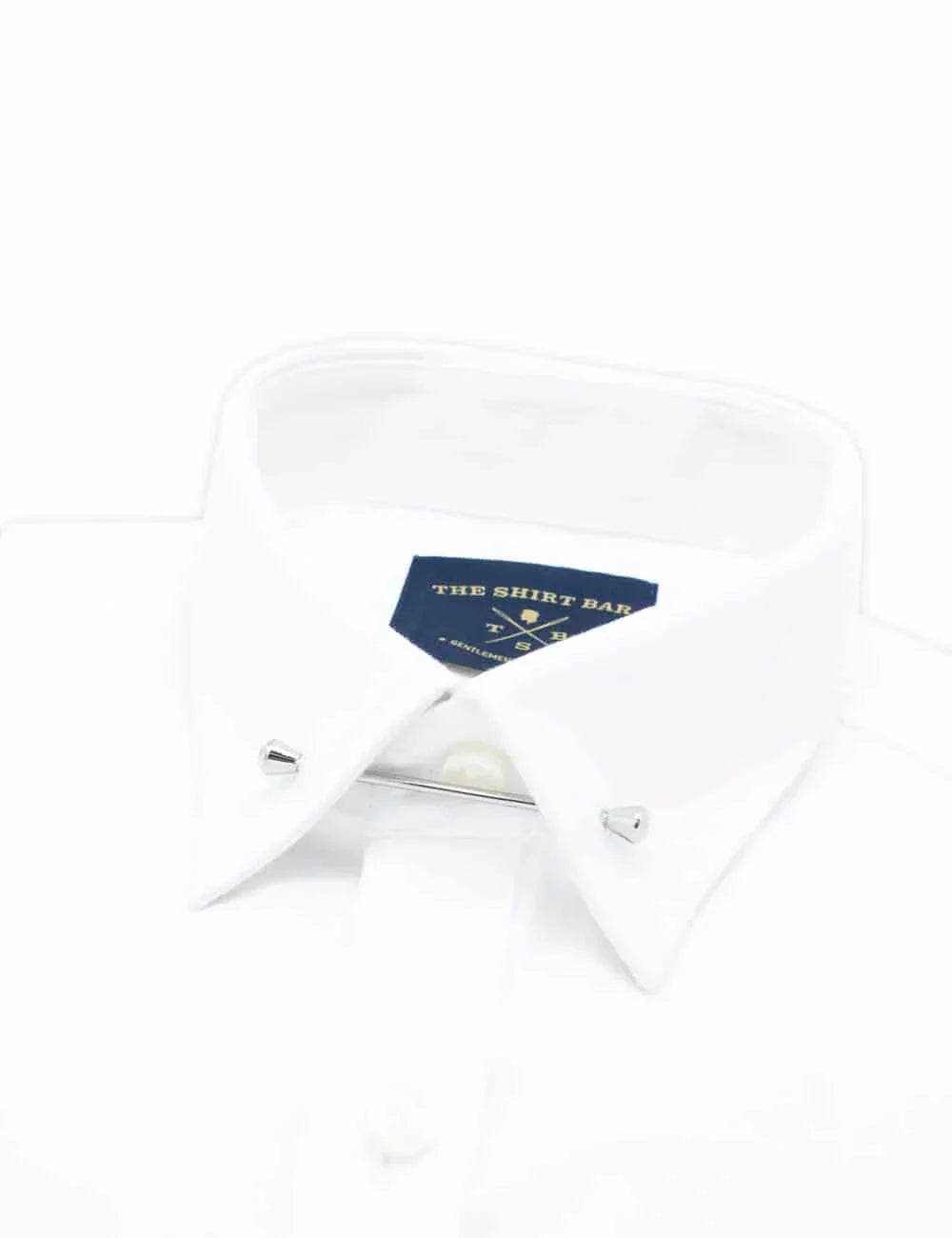 Silver Rounded Collar Bar — The Shirt Bar
