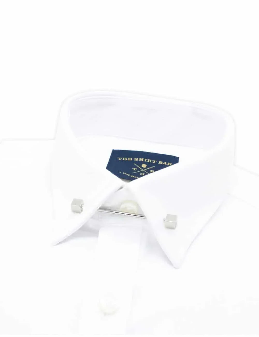 Silver Square Collar Bar — The Shirt Bar