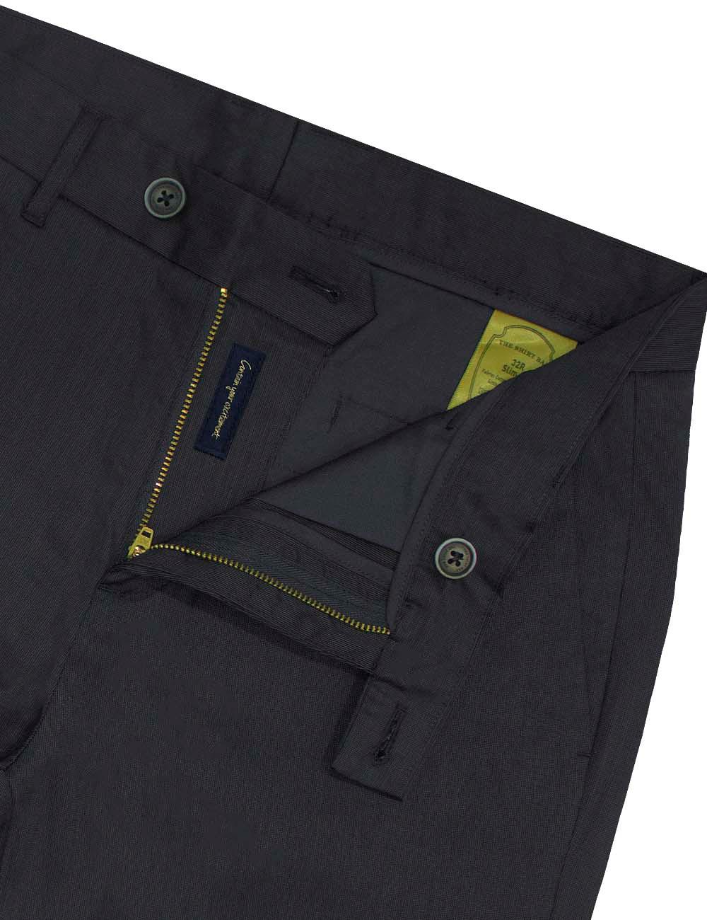 Slim Fit Micro Print Tencel Casual Pants — The Shirt Bar
