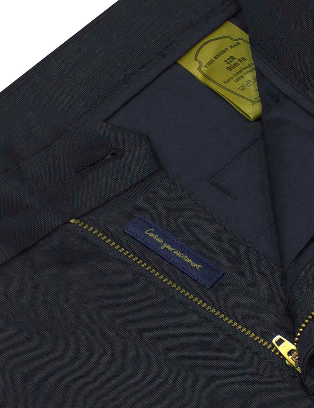 Slim Fit Micro Print Tencel Casual Pants — The Shirt Bar