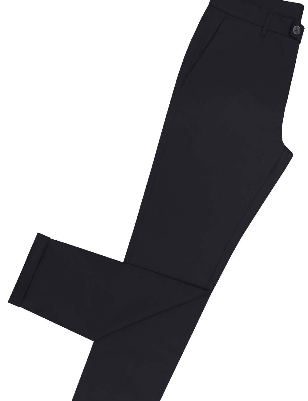 Black Tencel Slim Fit Casual Pants
