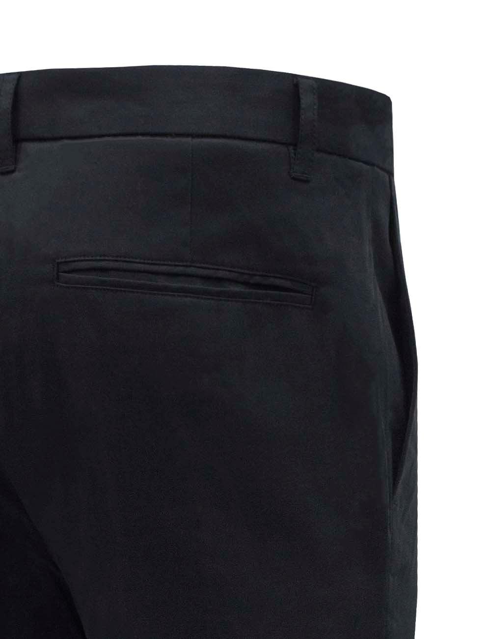 Black Tencel Slim Fit Casual Pants (almost out of stock) — The Shirt Bar