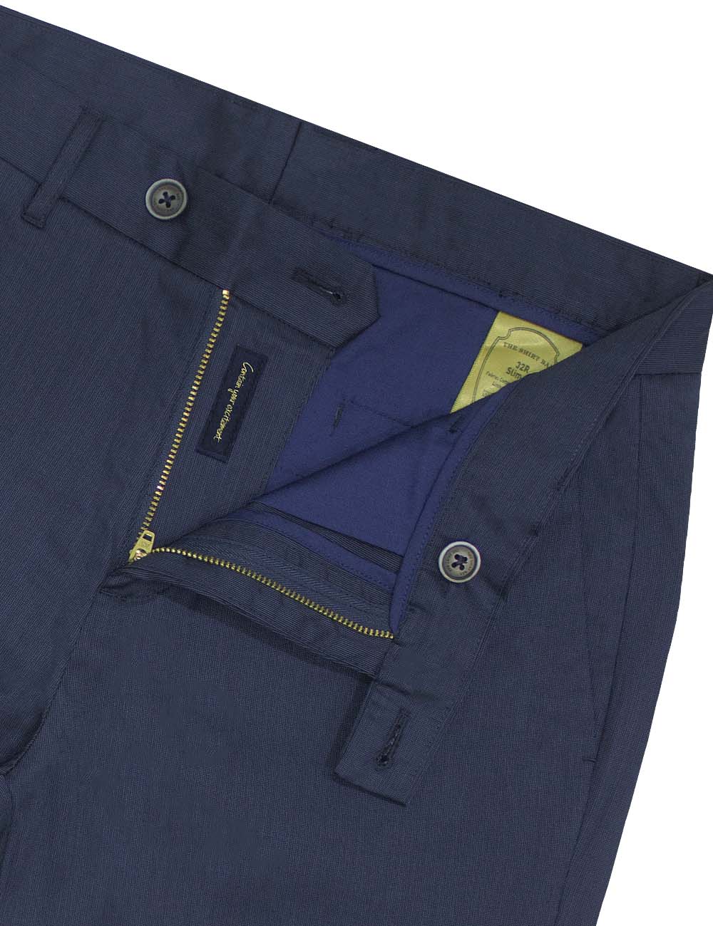 Slim Fit Micro Print Tencel Casual Pants