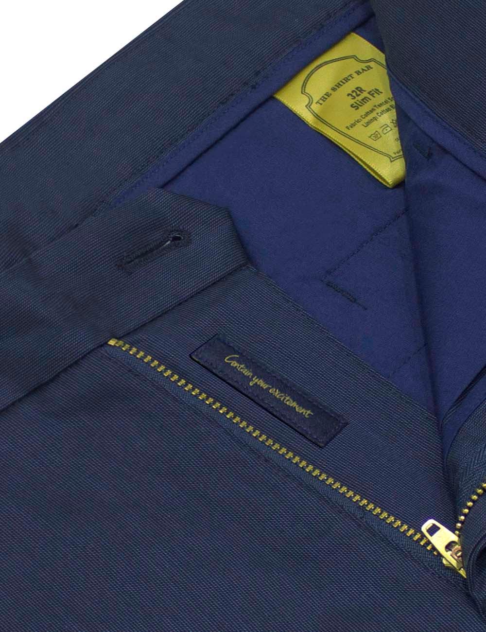 Slim Fit Micro Print Tencel Casual Pants — The Shirt Bar
