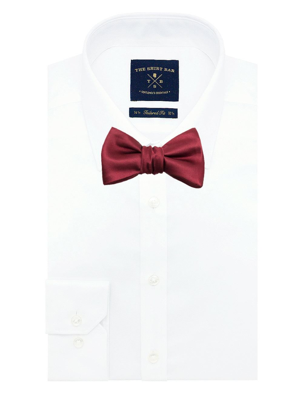 Solid Barn Red Woven Self Tie Bowtie