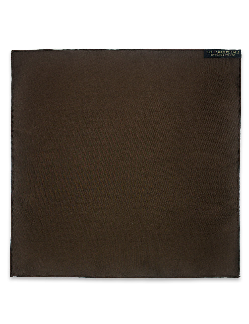 Solid Brown Woven Pocket Square — The Shirt Bar
