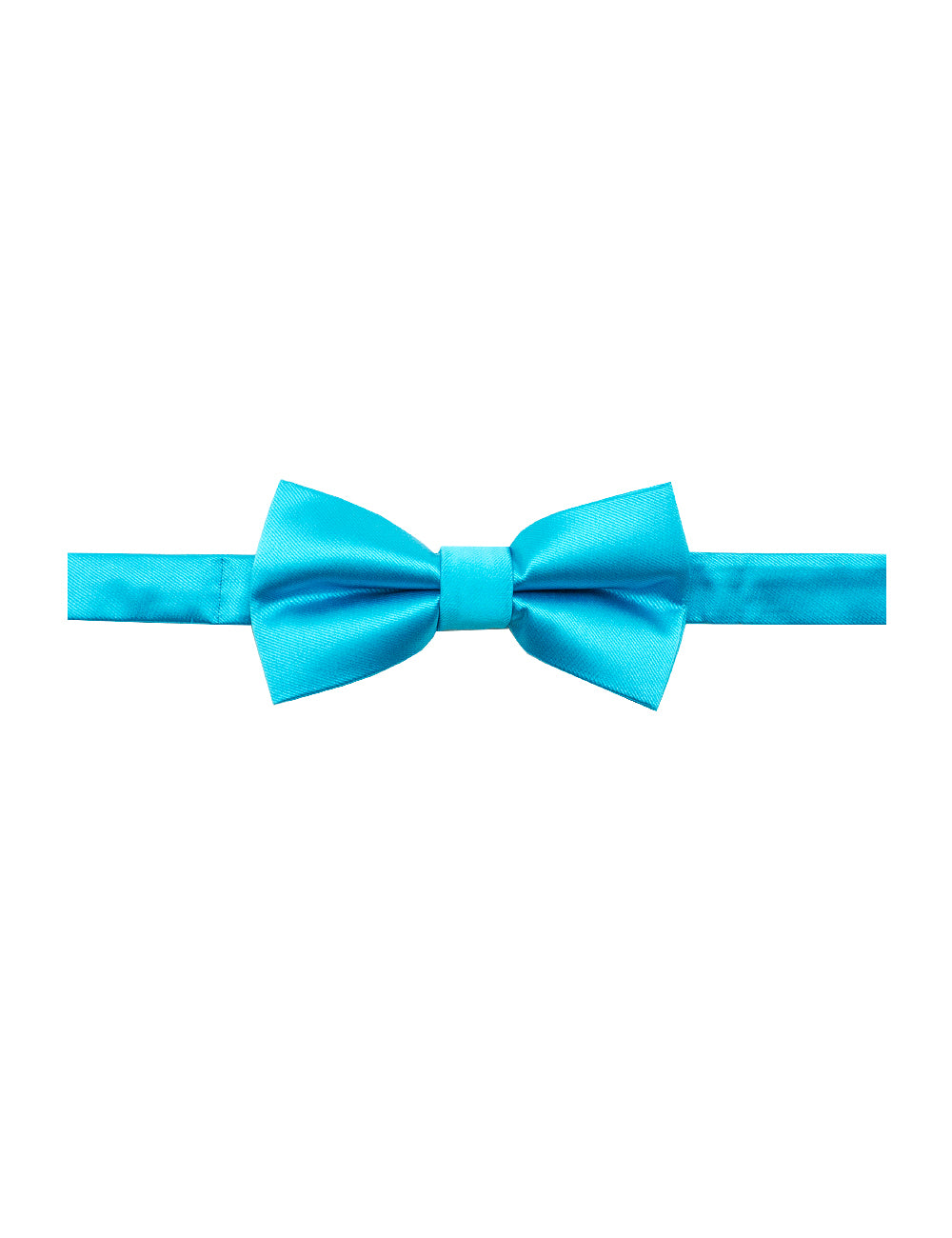 Solid Turquoise Woven Bowtie