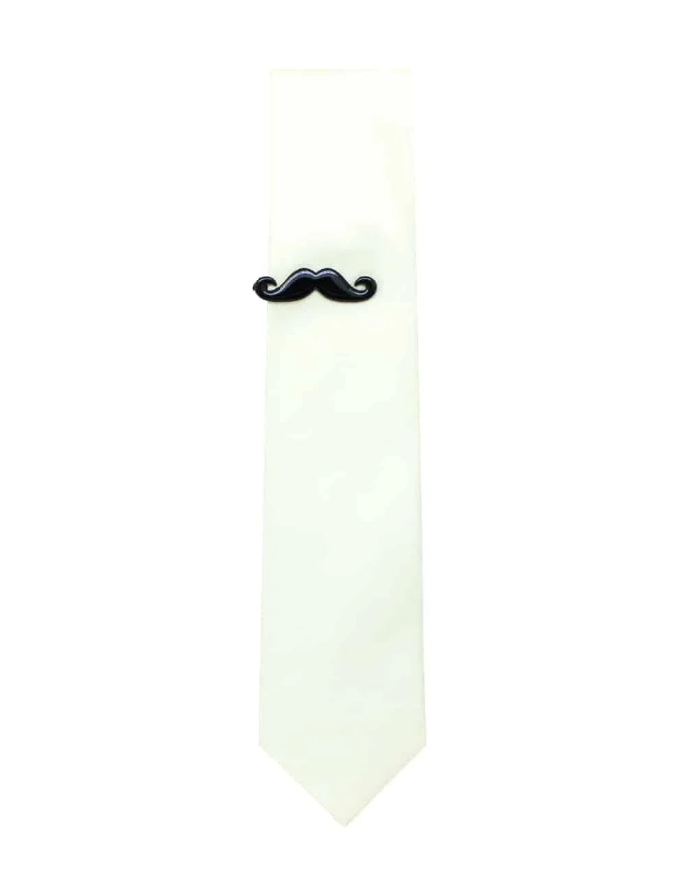 Jet Black Moustache Tie Clip — The Shirt Bar