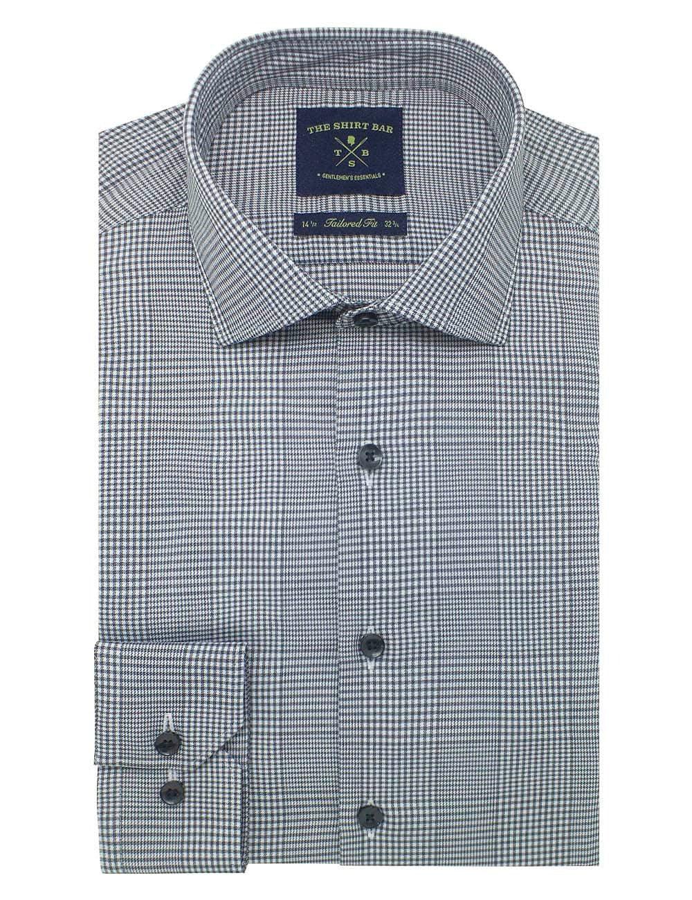 Black Checks Eco-ol Bamboo Stretch Slim Fit Long Sleeve Shirt — The Shirt Bar
