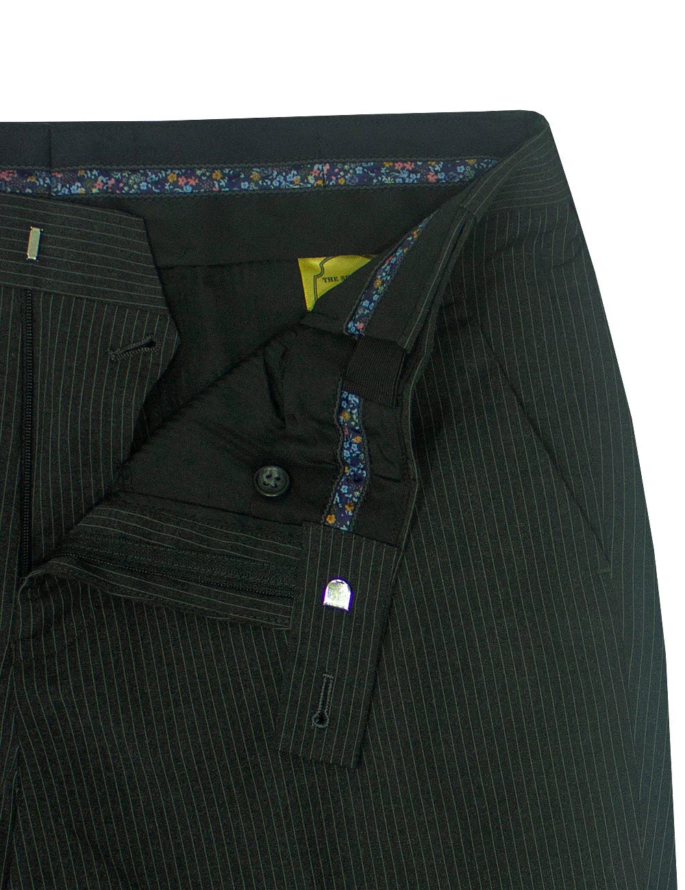 Pinstripes Jetsetter Flexi Waist Tailored Fit Dress Pants — The Shirt Bar