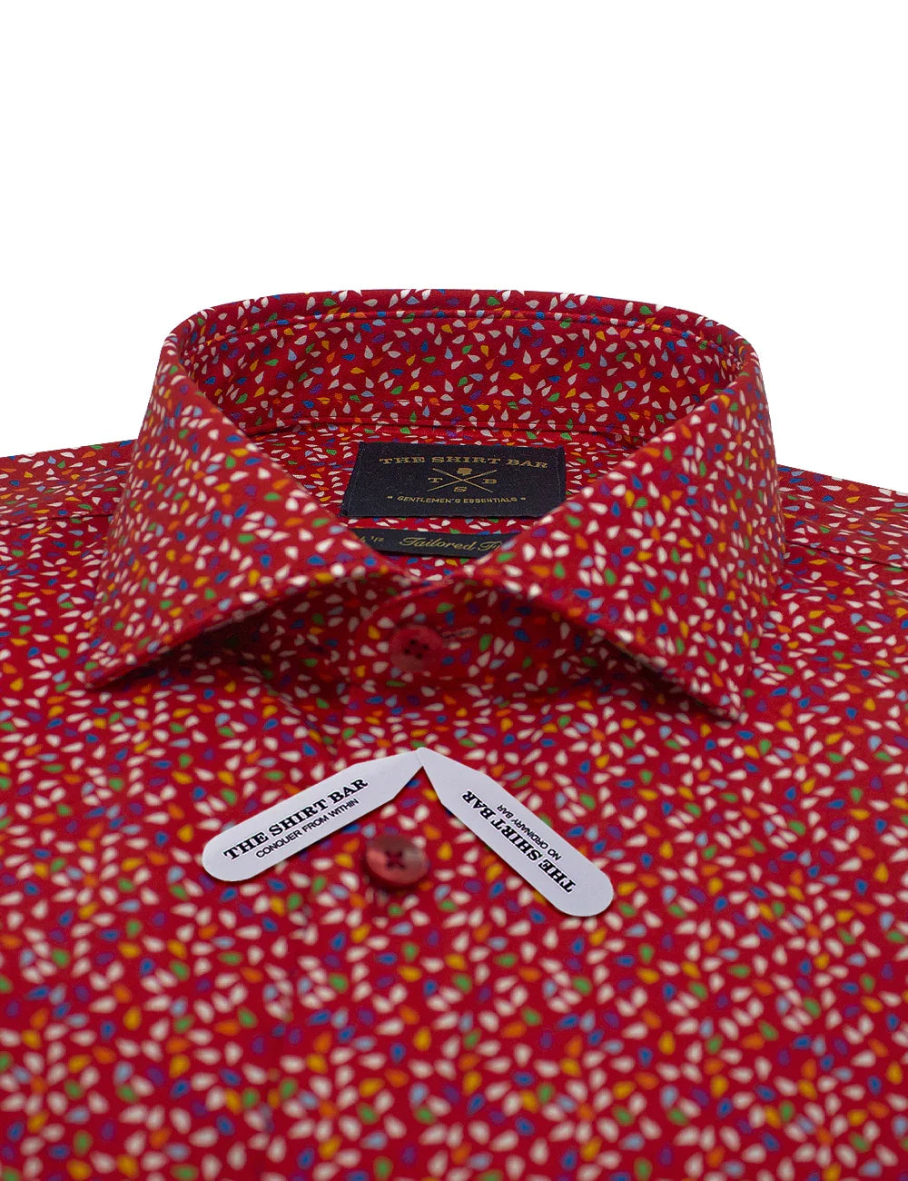 Festive Print with Silky Finish Slim Fit Long Sleeve Shirt — The Shirt Bar