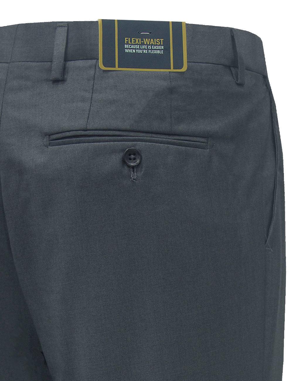 Slim Fit Grey Jetsetter Flexi Waist Smart Pocket Dress Pants — The Shirt Bar