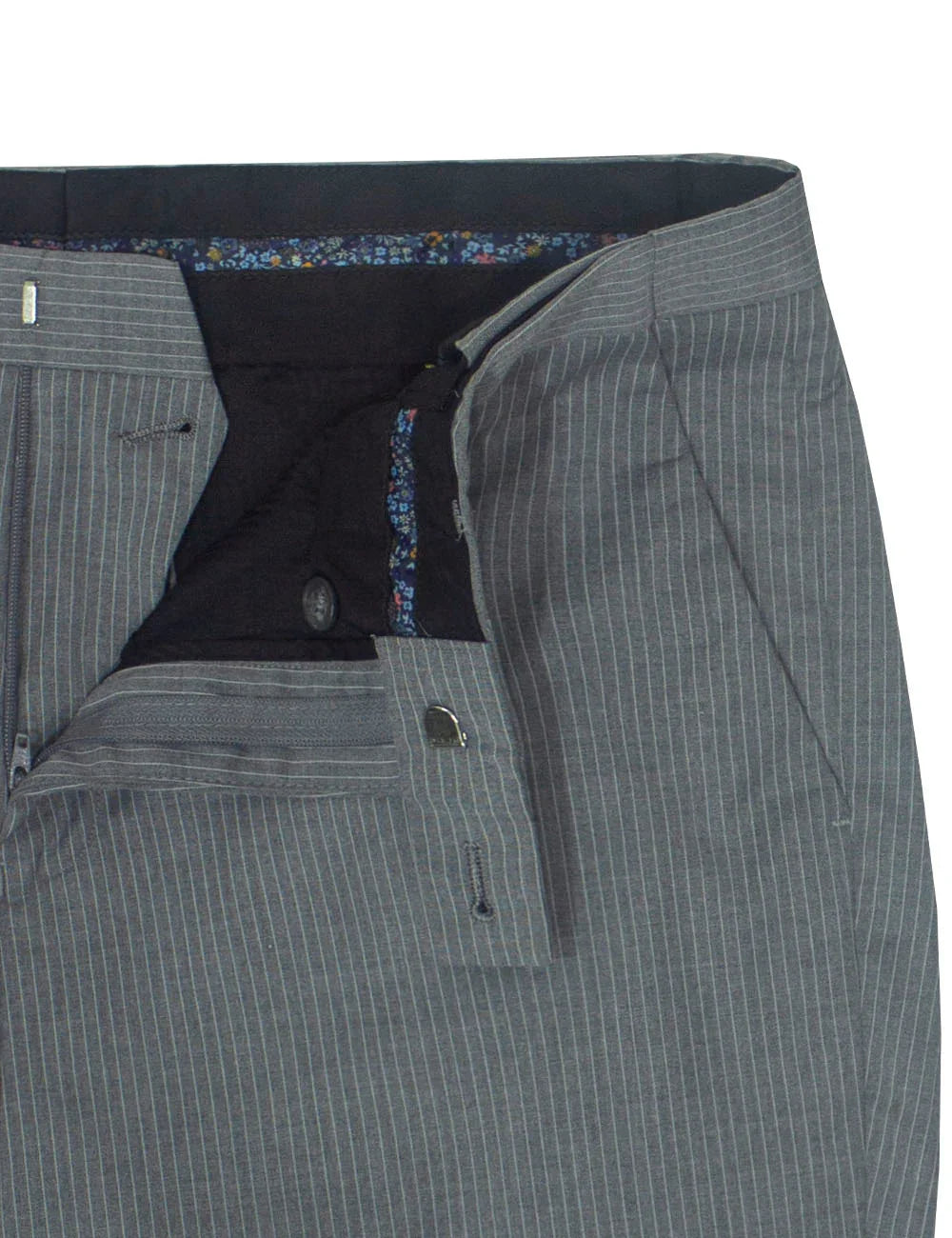 Pinstripes Jetsetter Flexi Waist Tailored Fit Dress Pants — The Shirt Bar
