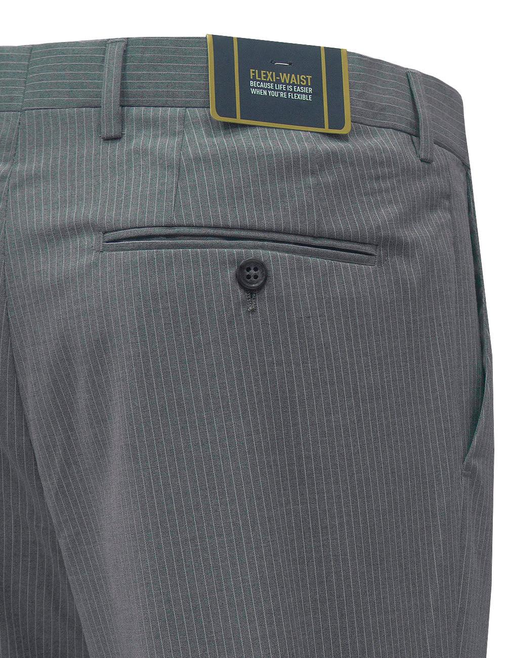 Pinstripes Jetsetter Flexi Waist Tailored Fit Dress Pants — The Shirt Bar