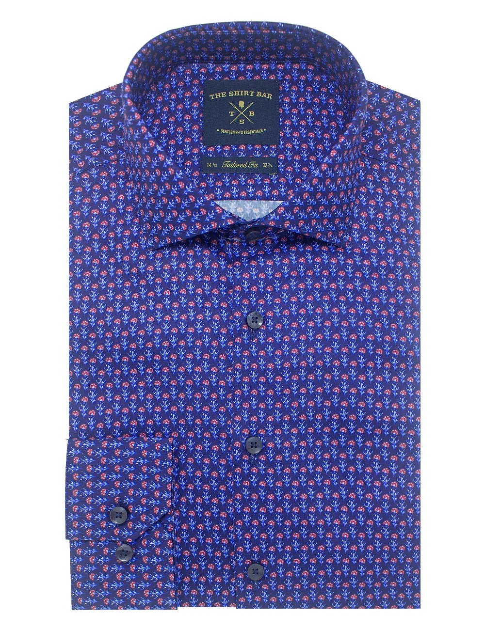 Floral Print with Silky Finish Slim Fit Long Sleeve Shirt — The Shirt Bar