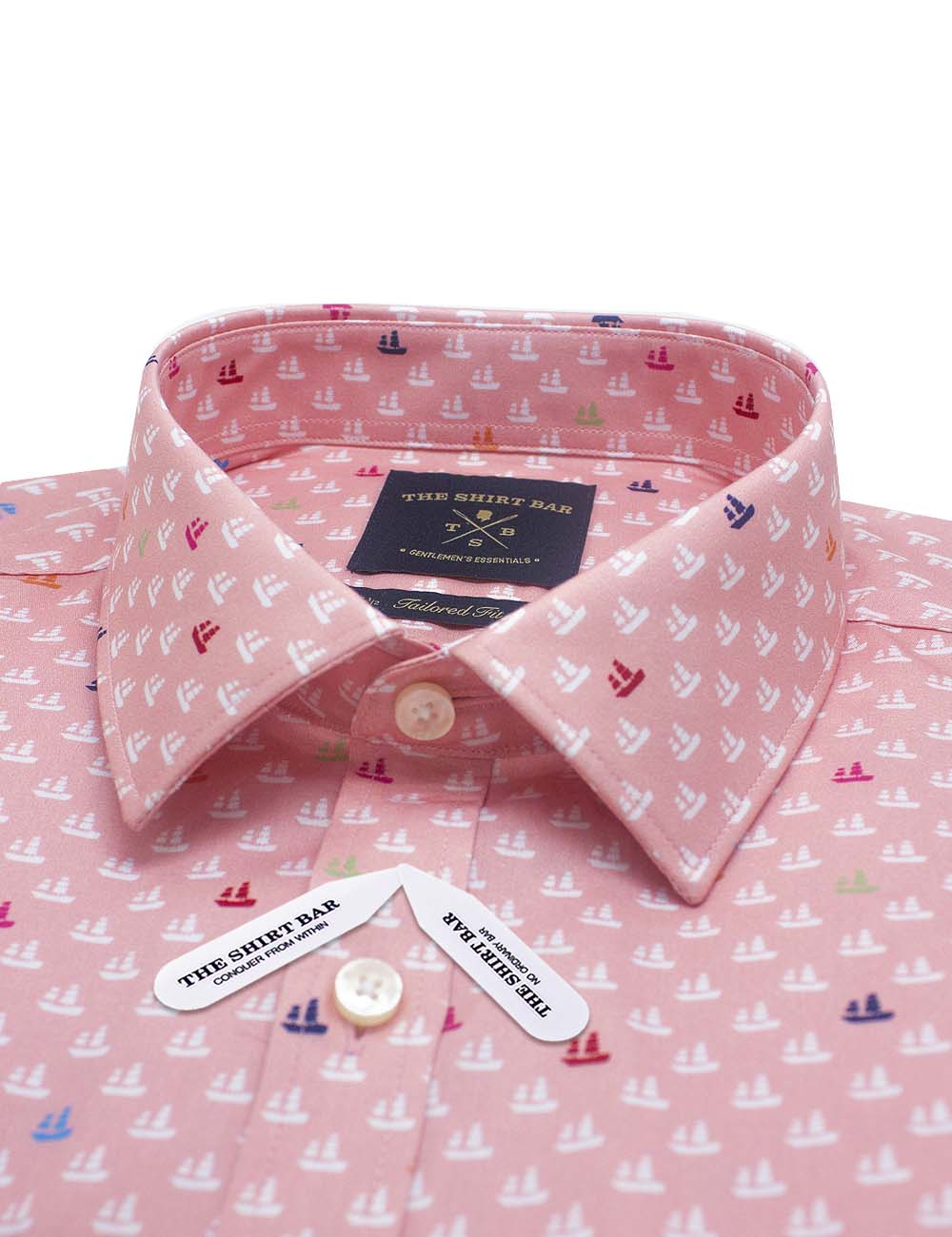 Singapore Collection: Junk Boat Digital Print Slim Fit Long Sleeve Shirt