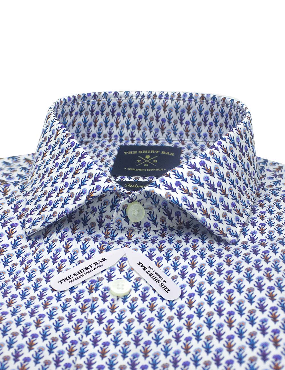 Floral Print with Silky Finish Slim Fit Long Sleeve Shirt