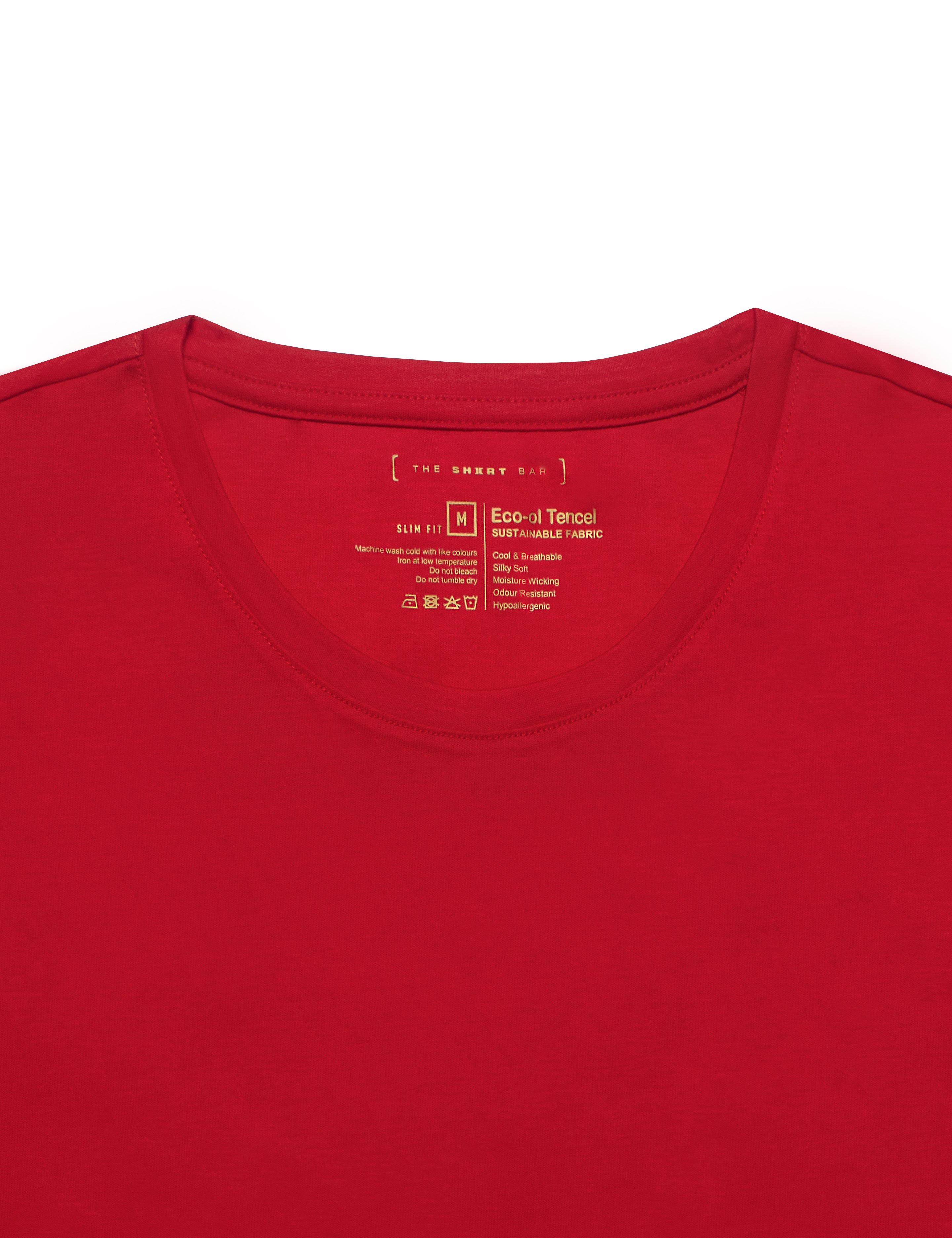 Tencel Crew Neck Slim Fit T-shirts