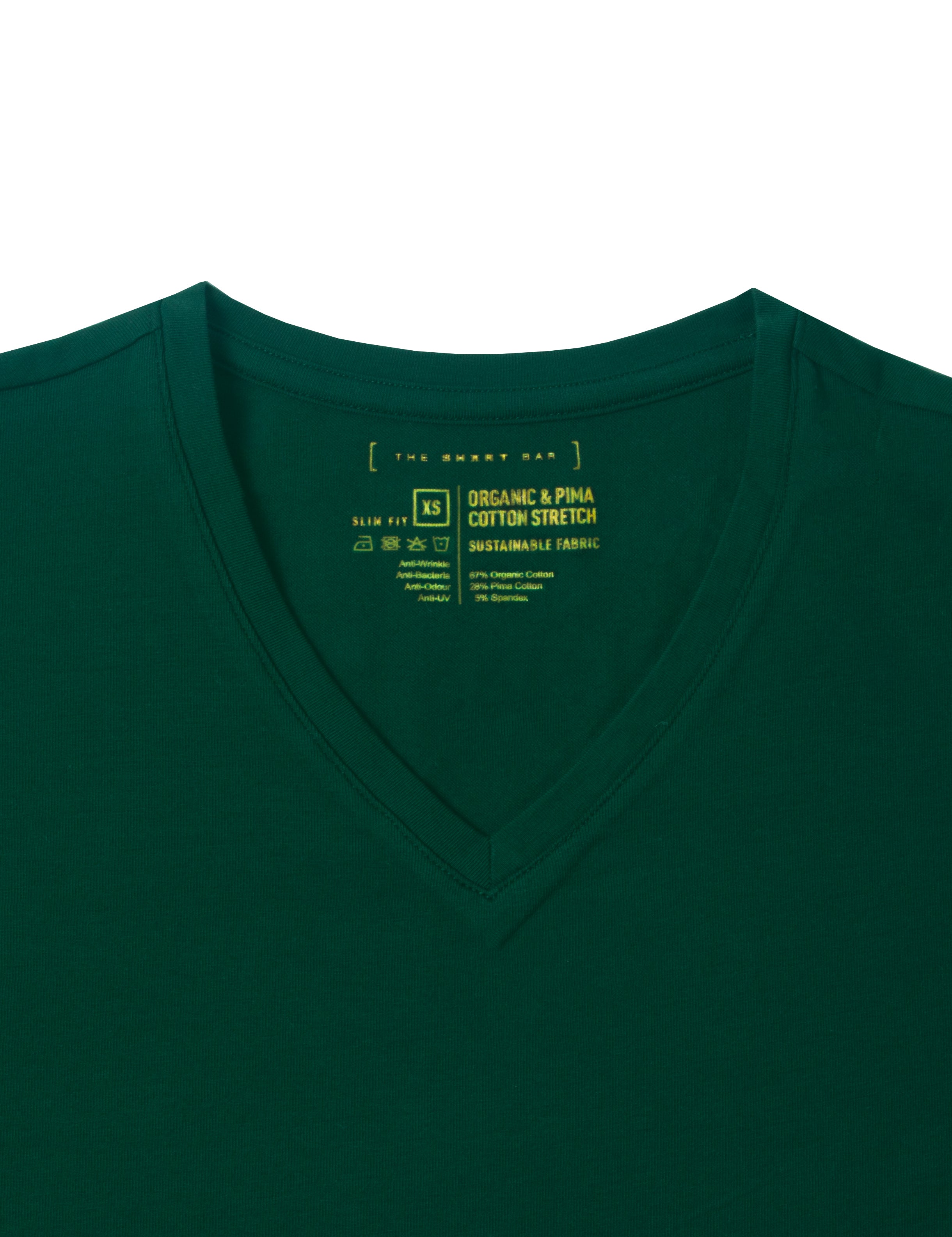 Organic and Pima Cotton V Neck T-Shirt