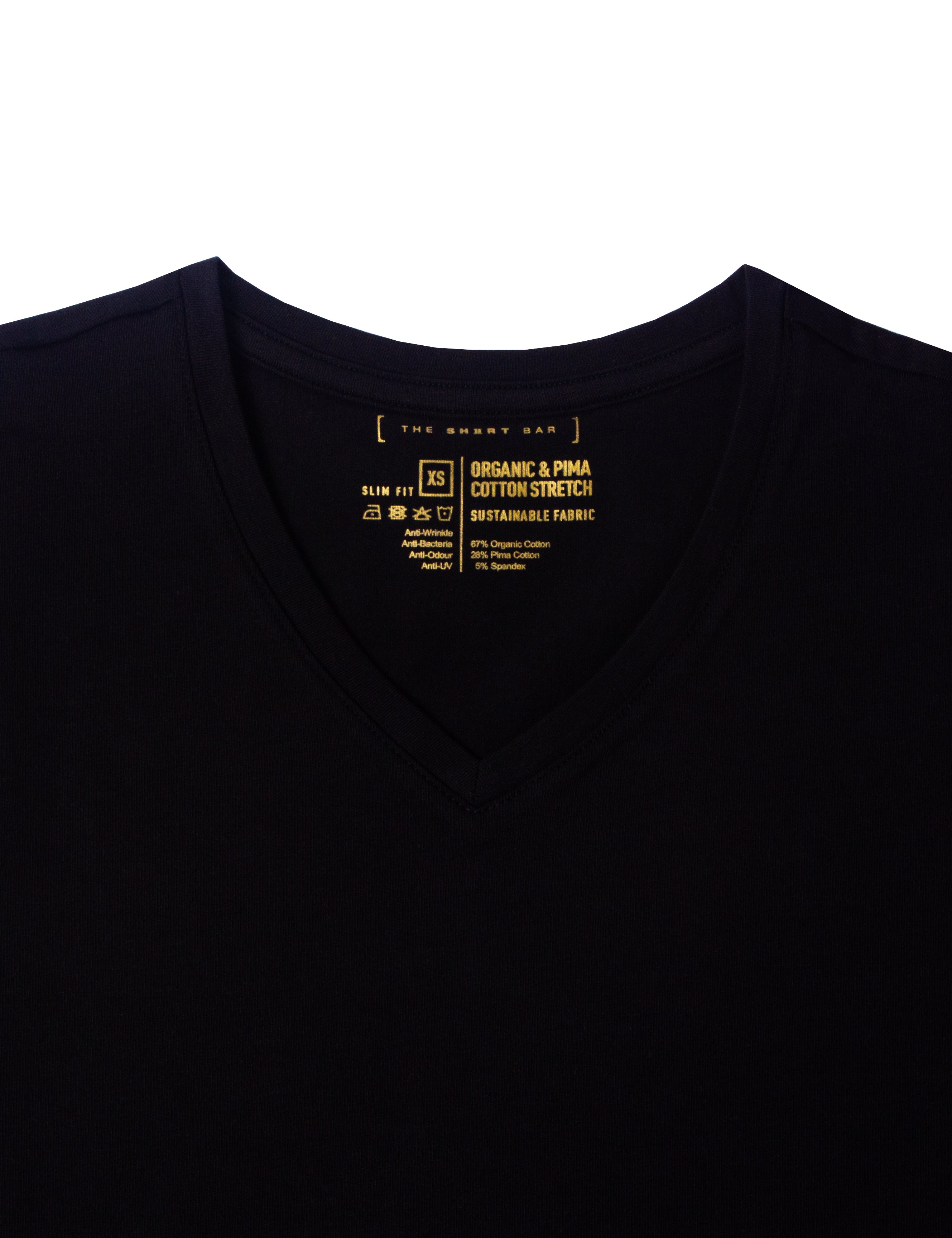Organic and Pima Cotton V Neck T-Shirt