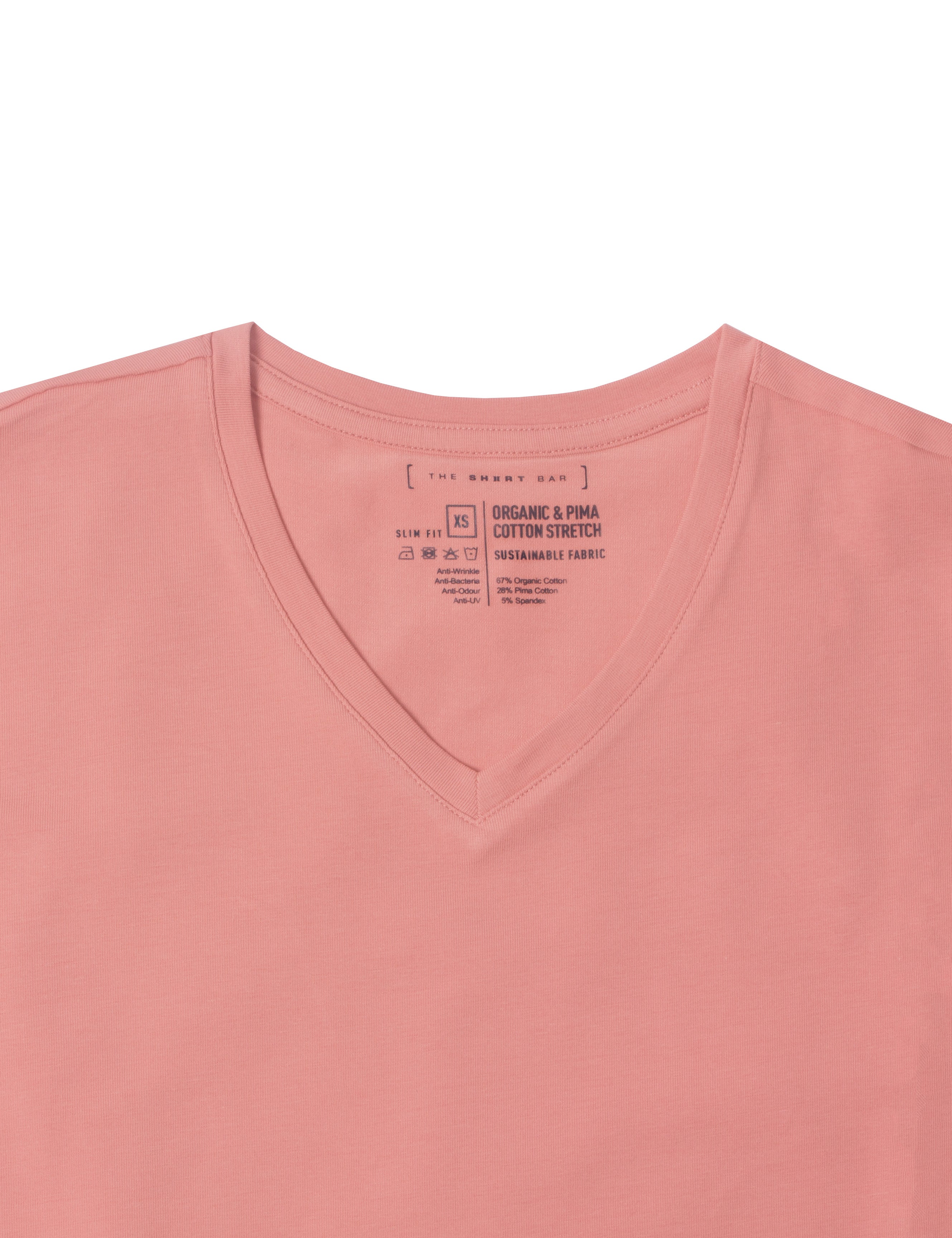 Organic and Pima Cotton V Neck T-Shirt