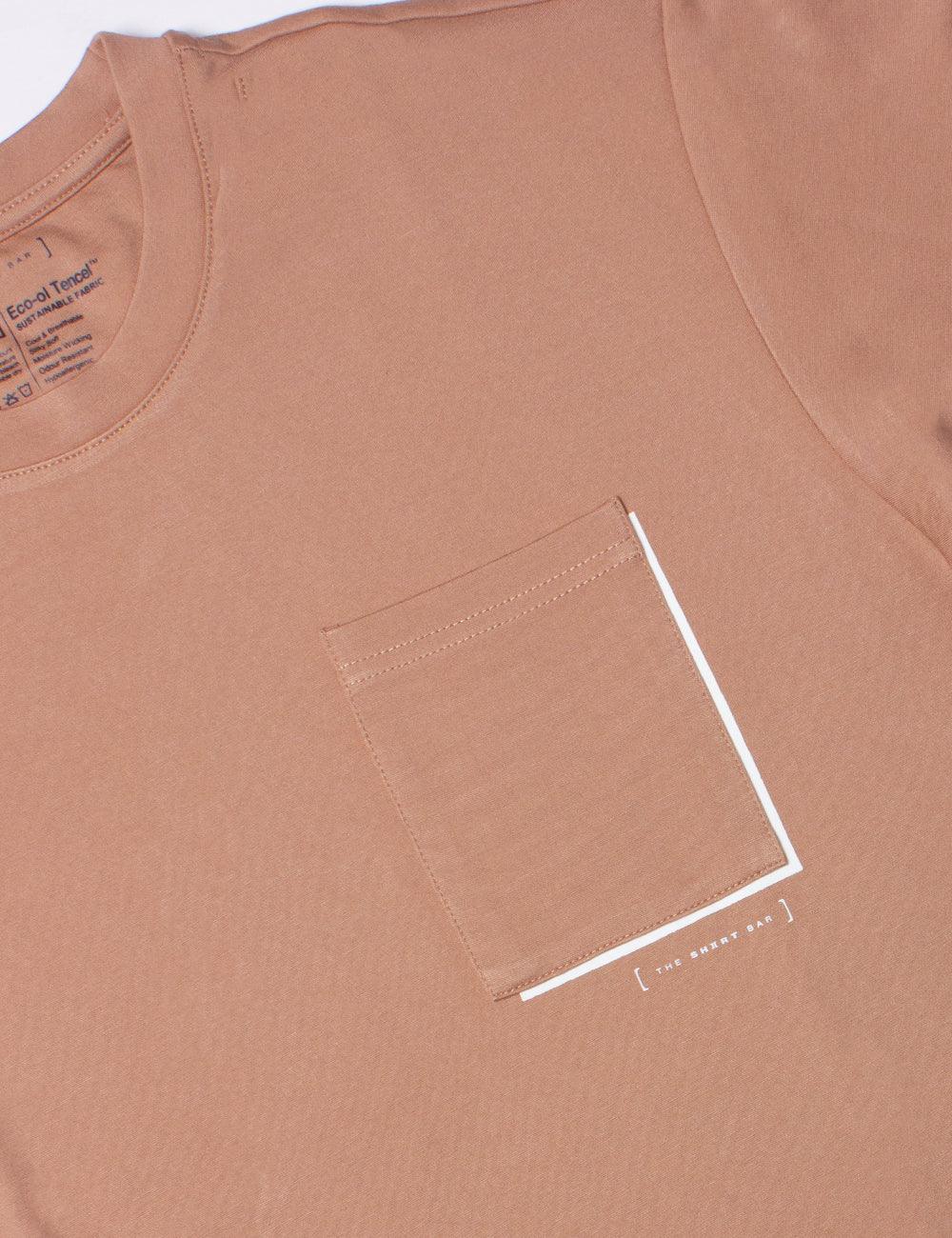 Tencel Border Pocket Oversized T-shirt