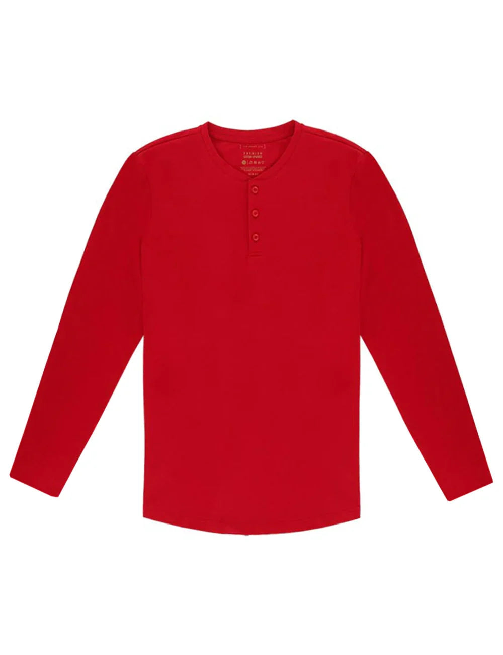 Premium Cotton Stretch Long Sleeve Henley T-Shirt — The Shirt Bar