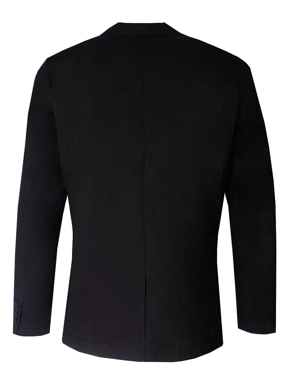 Black Seersucker Tailored Fit Single Breasted Blazer — The Shirt Bar