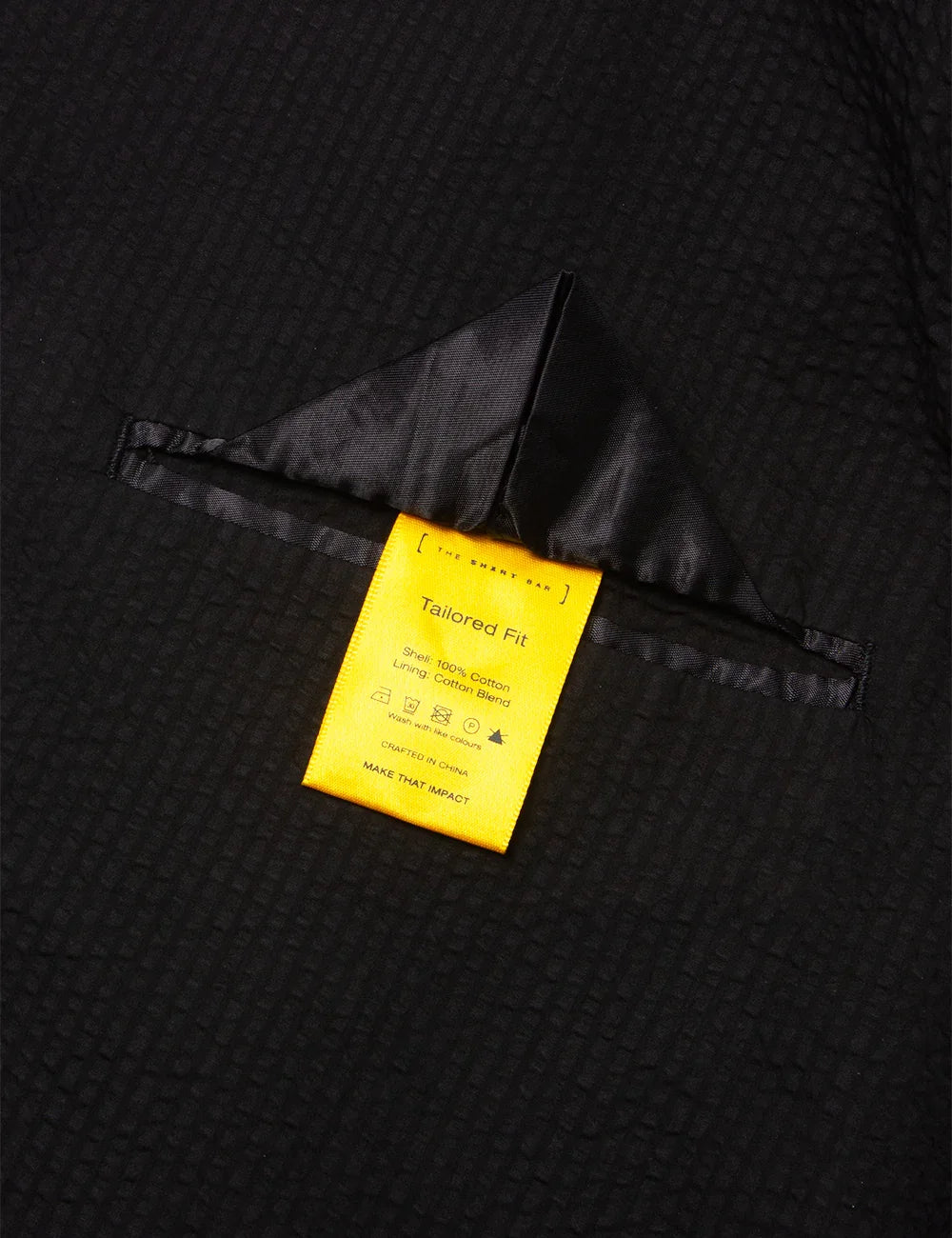 Black Seersucker Tailored Fit Single Breasted Blazer — The Shirt Bar
