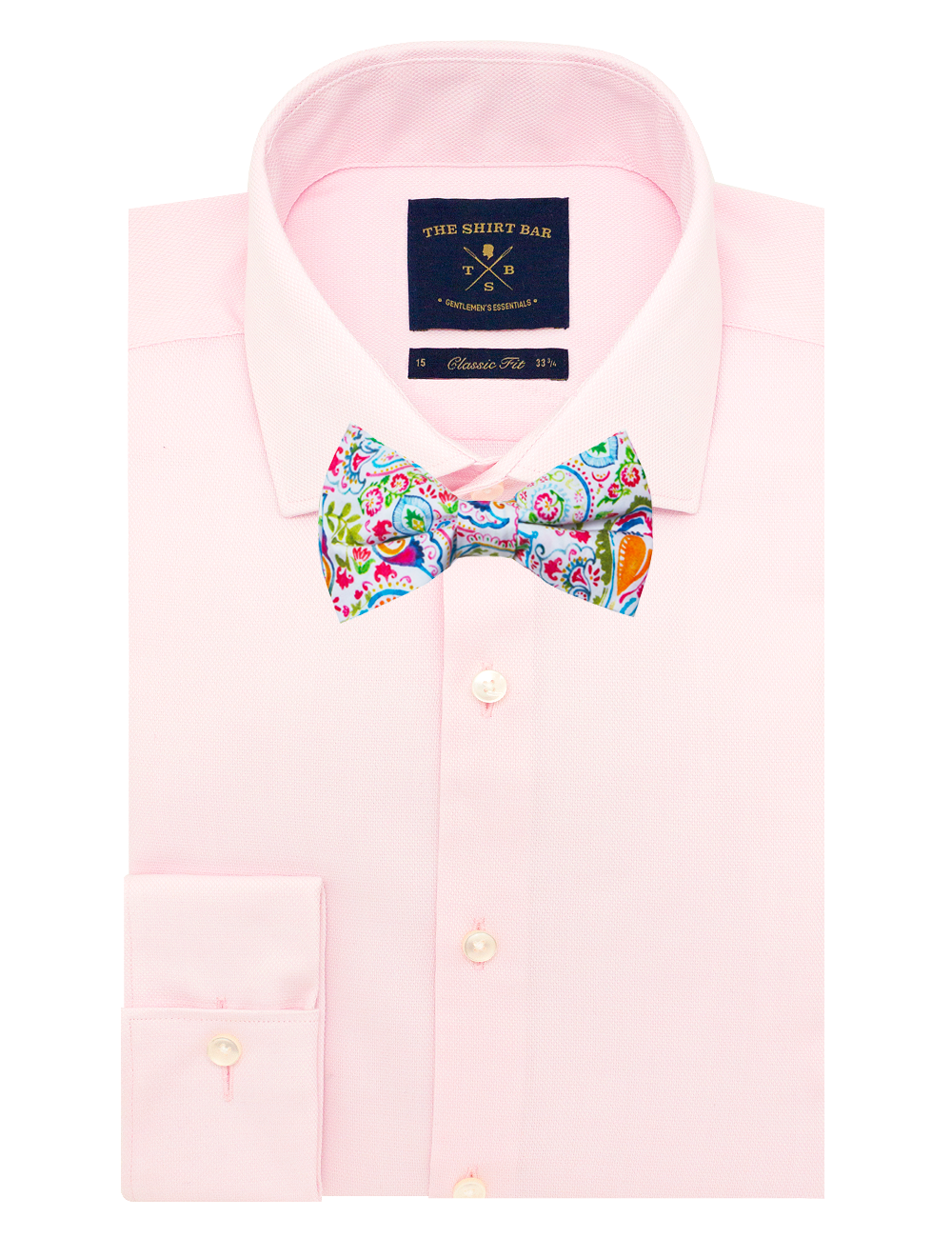 Green Colourful Cultural SG Inspired Print Woven Bowtie