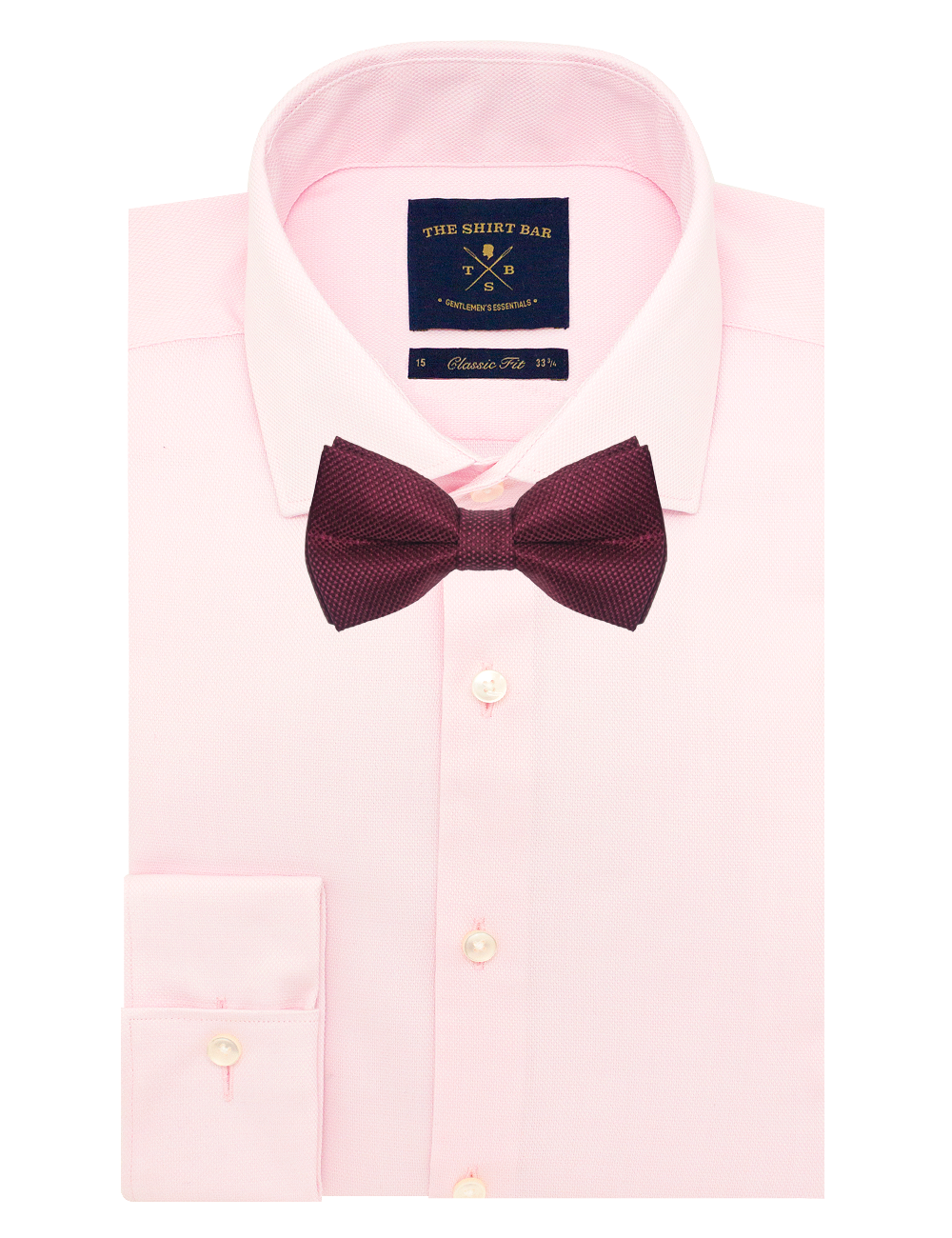 Maroon Pattern Woven Bowtie