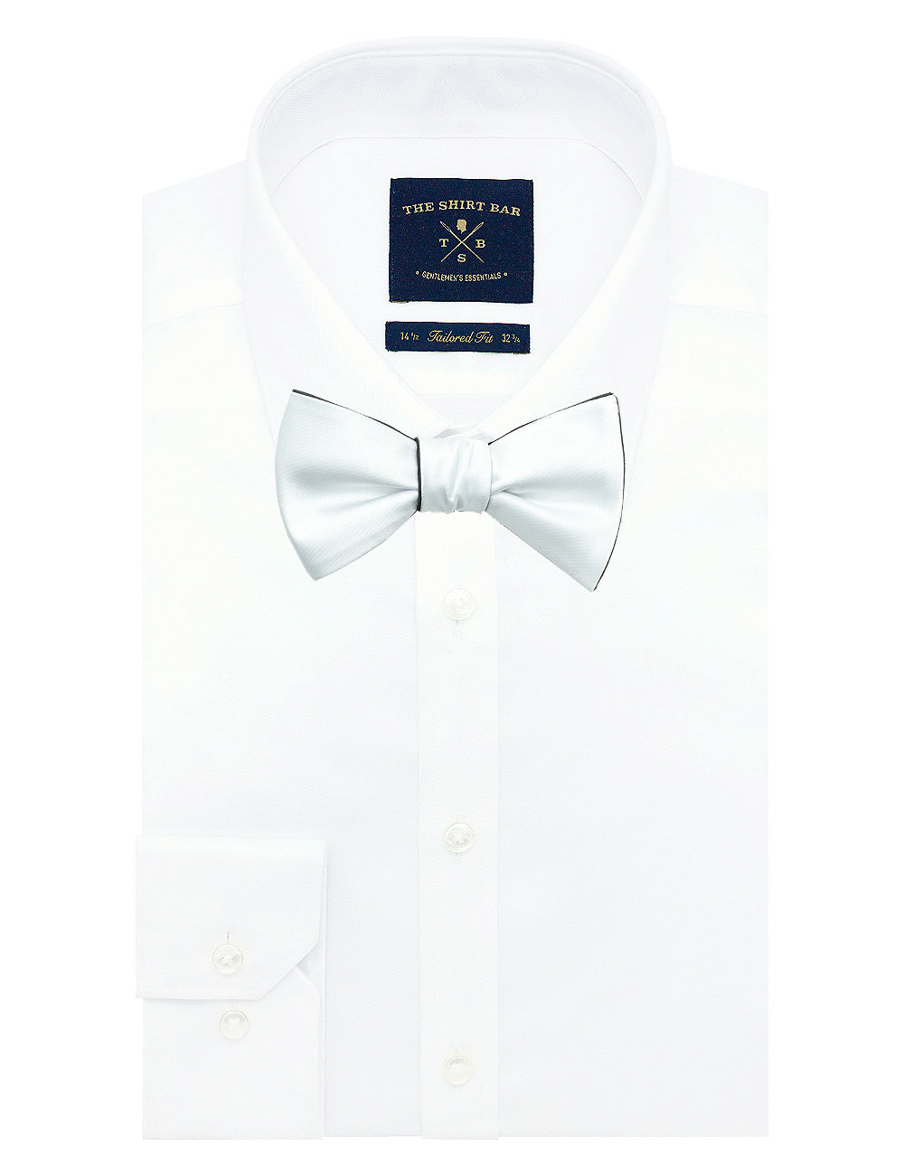 Black and White Reversible Woven Self Tie Bowtie