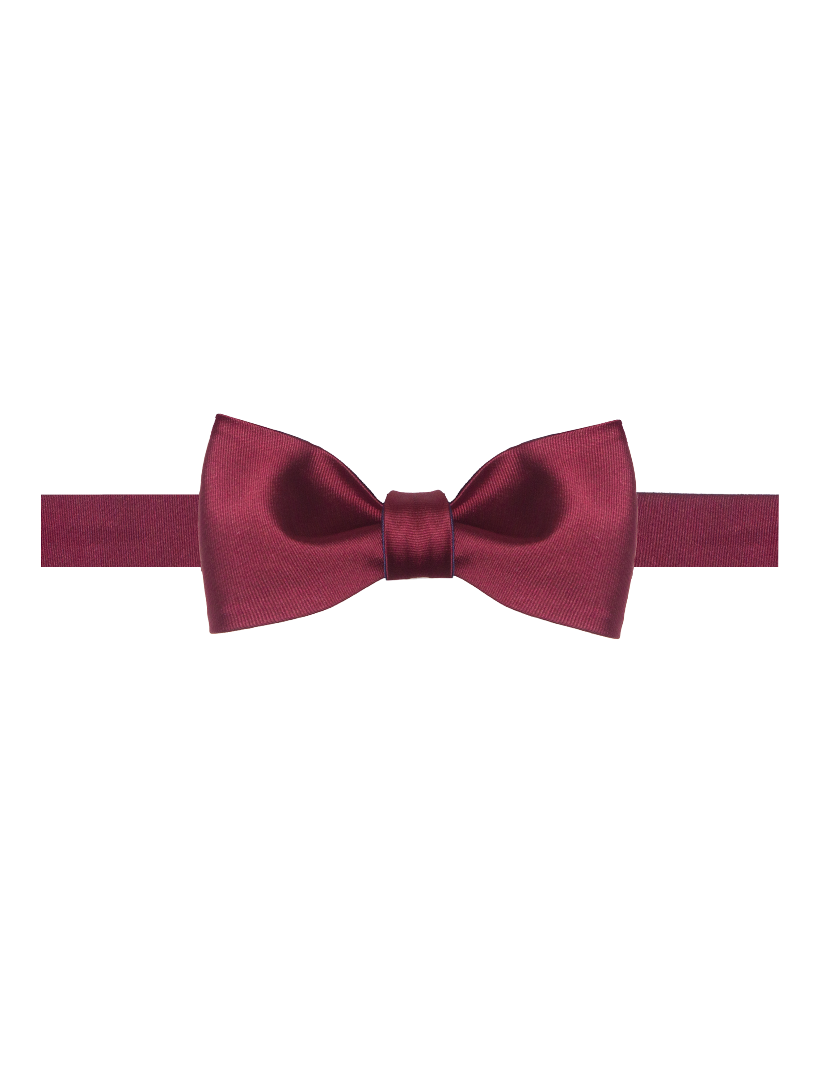 Solid Wine and Navy Blue Reversible Woven Self-Tie Bowtie — The Shirt Bar