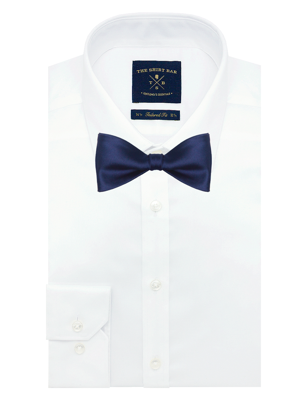 Solid Navy Woven Self-Tie Bowtie — The Shirt Bar