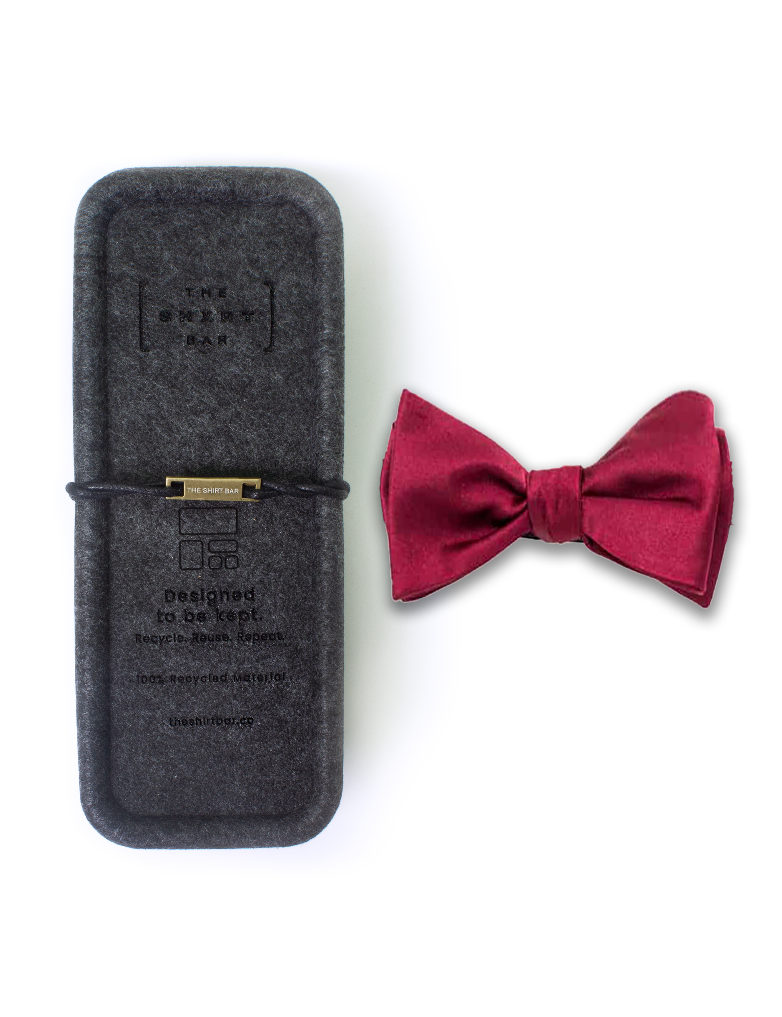 Solid Wine Woven Self-Tie Bowtie — The Shirt Bar