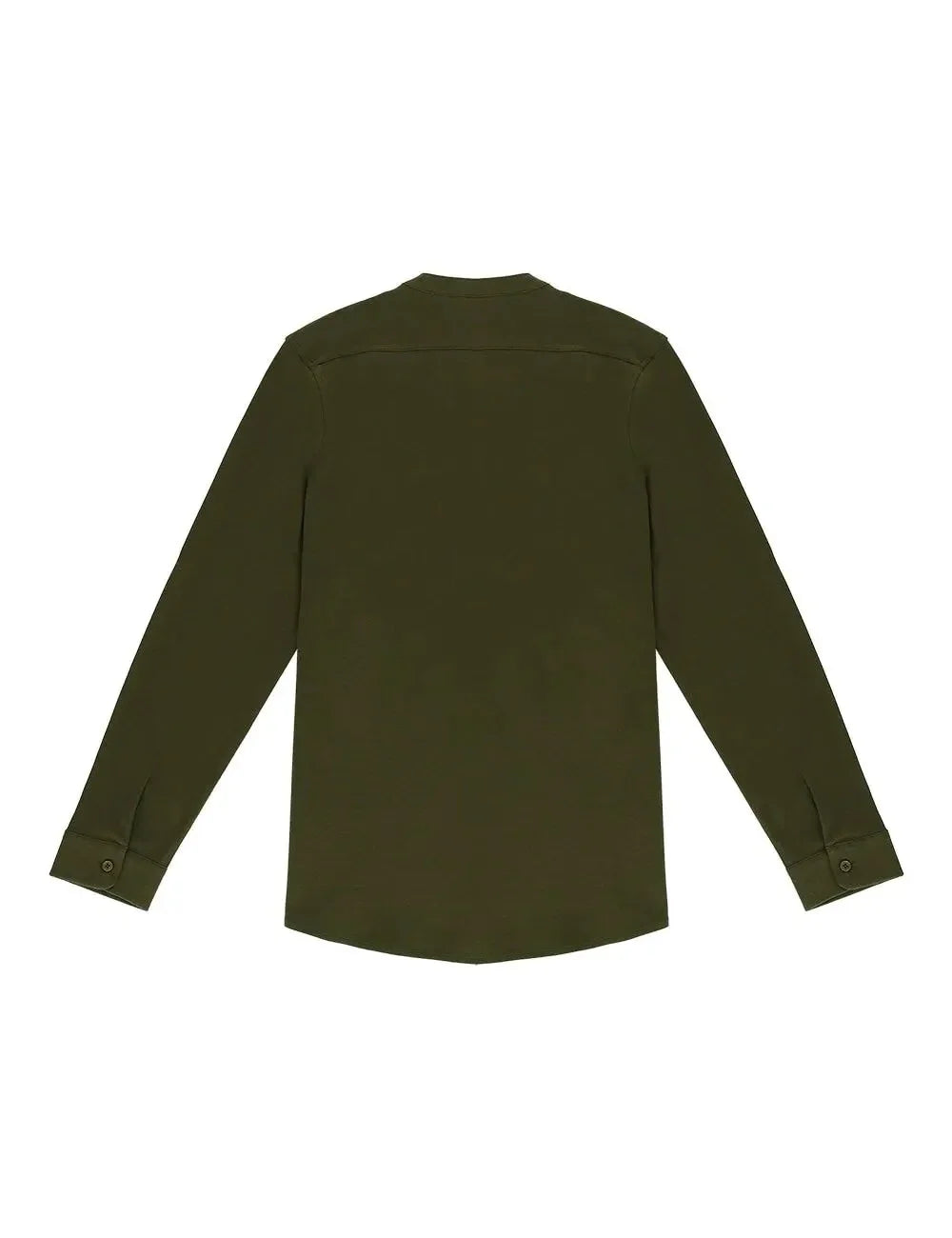 Pima Cotton Henley Long Sleeve Button Cuff T-shirt — The Shirt Bar