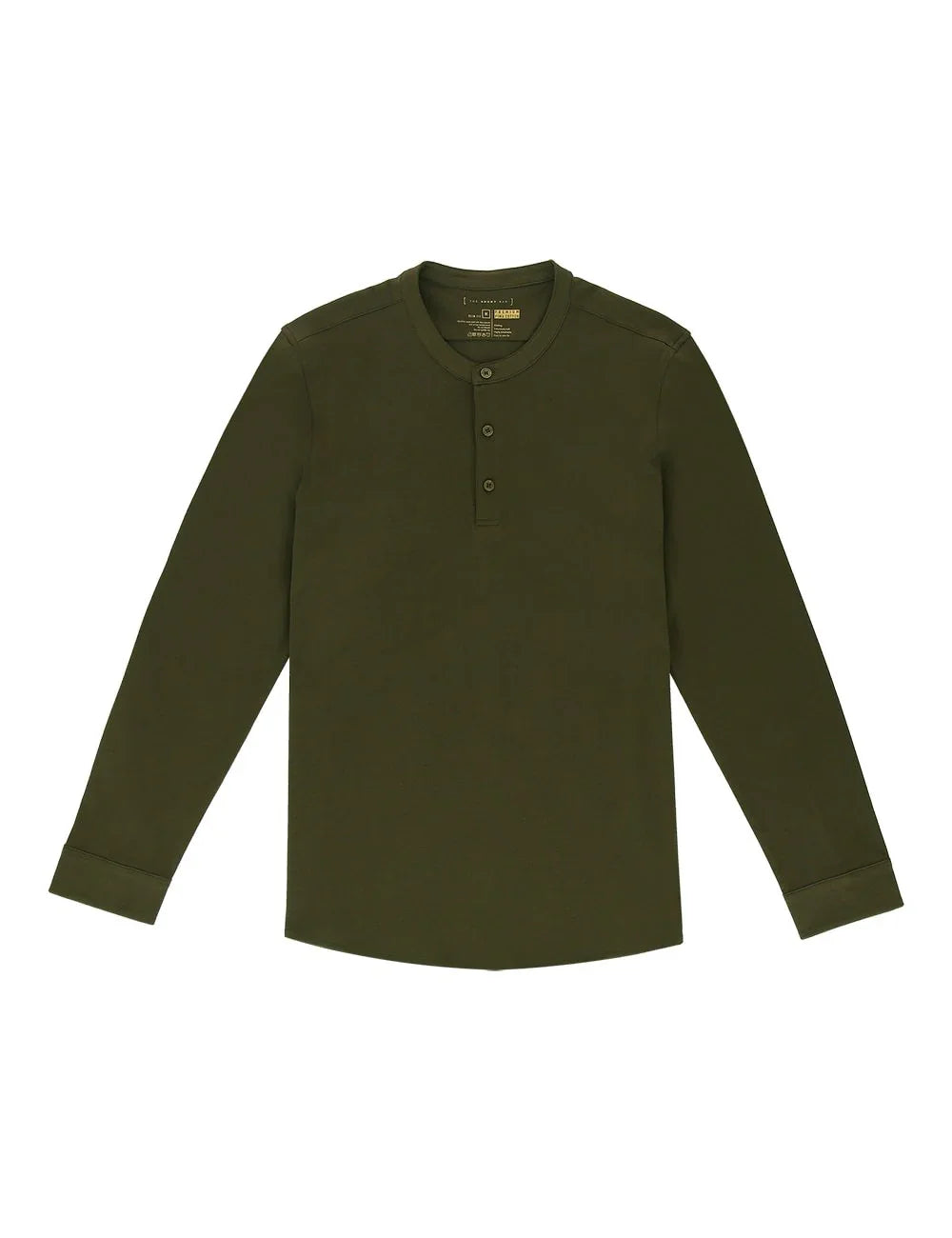 Pima Cotton Henley Long Sleeve Button Cuff T-shirt — The Shirt Bar
